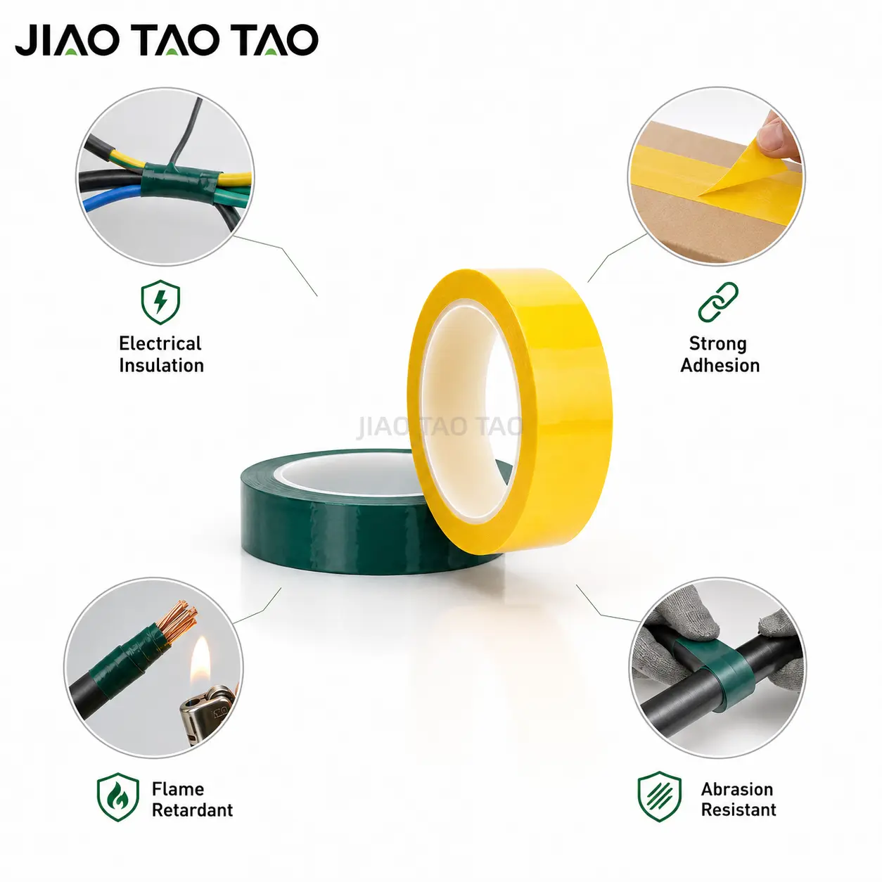 PET insulation tape for motor winding and coil wrapping